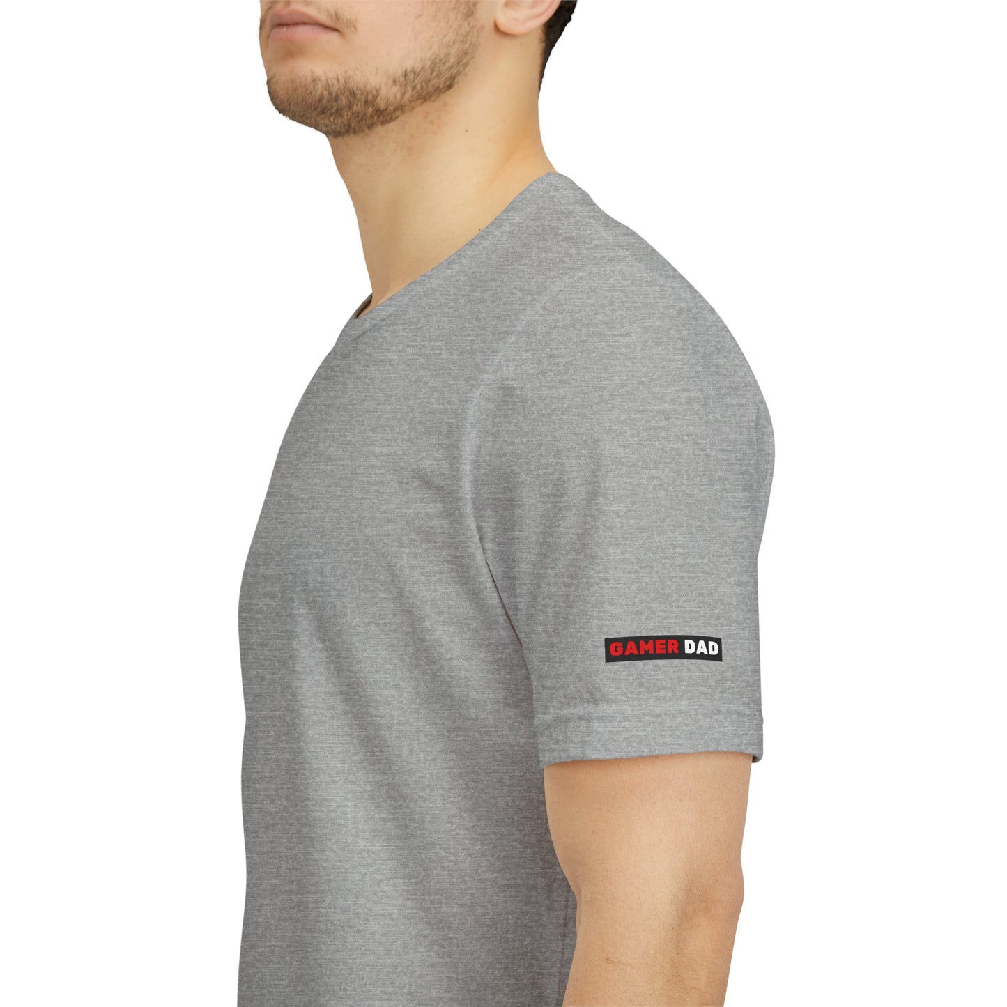 Gamer Dad Tee- Work. Family. Game. Repeat.