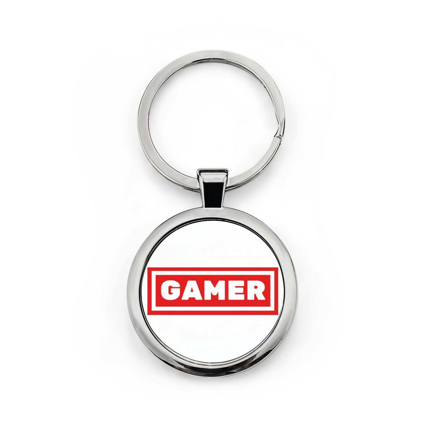 Round Stainless Steel Keychain