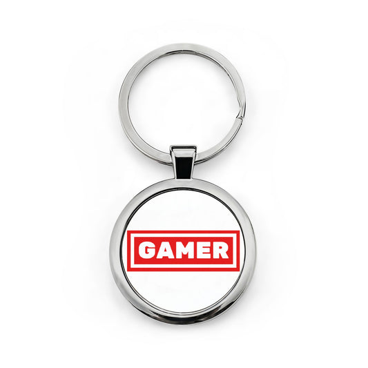 Round Stainless Steel Keychain