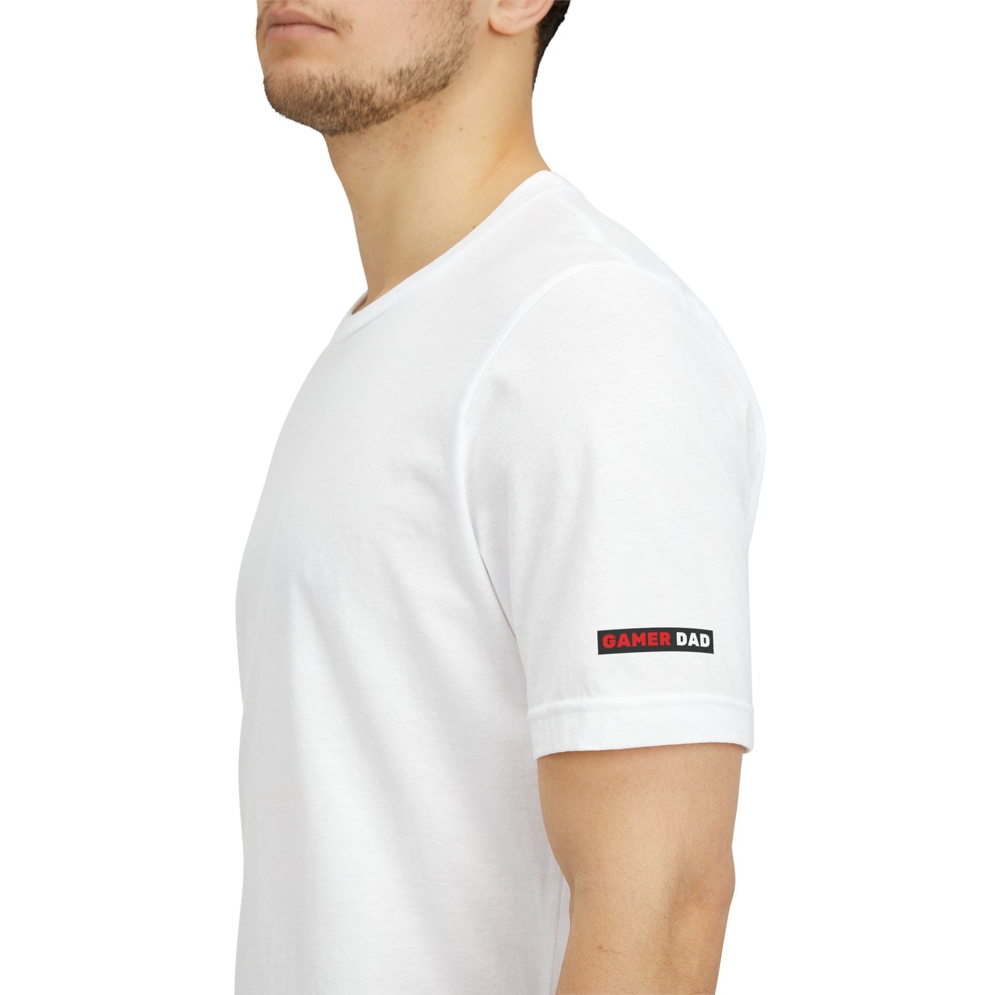 Gamer Dad Tee- Work. Family. Game. Repeat.