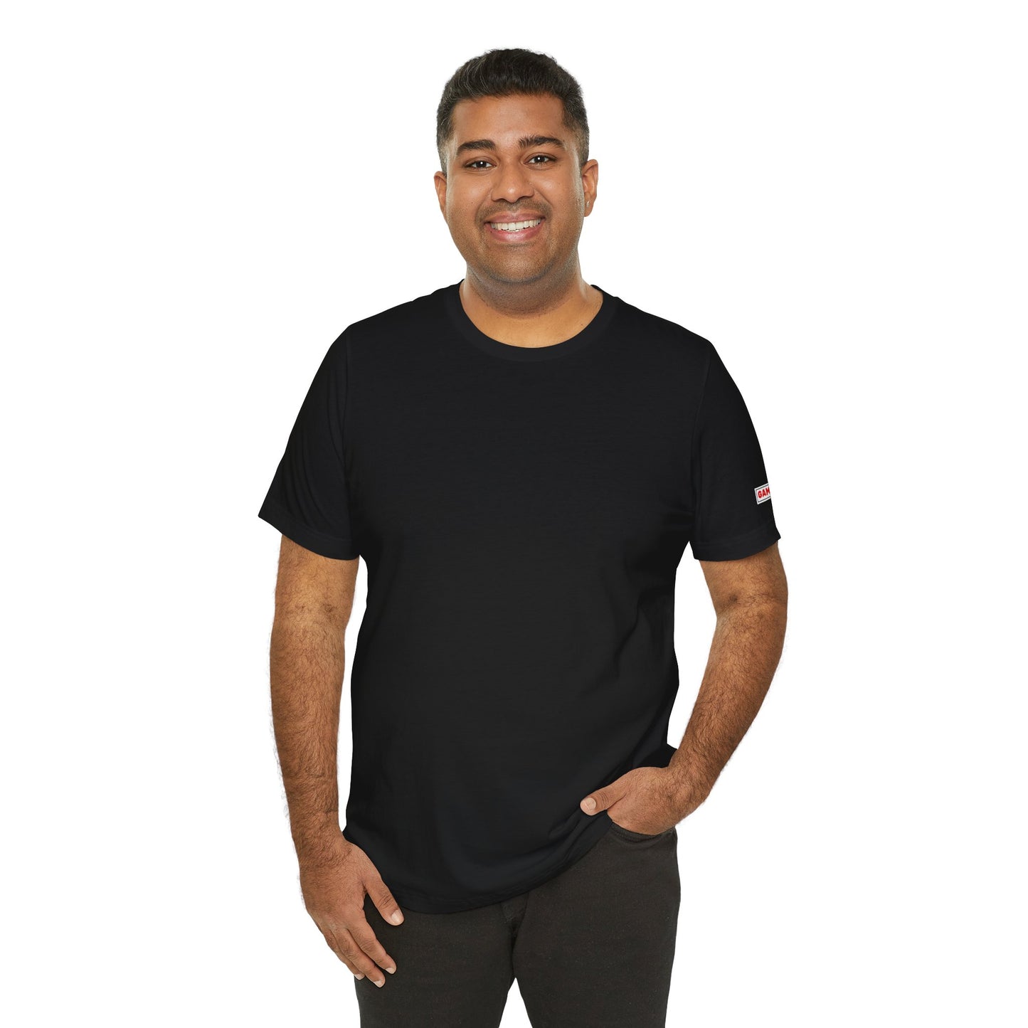 Gamer Dad Tee in Black- Work. Family. Game. Repeat.