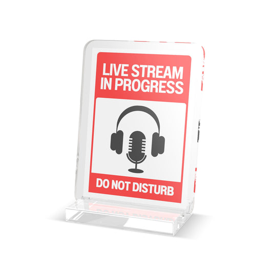 Stream In Progress Desk Placard 4inch